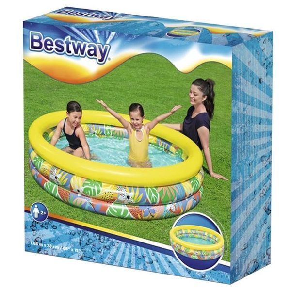 Детский надувной бассейн Bestway 51203 (168x38см) Джамбо Бегемот 31222 фото