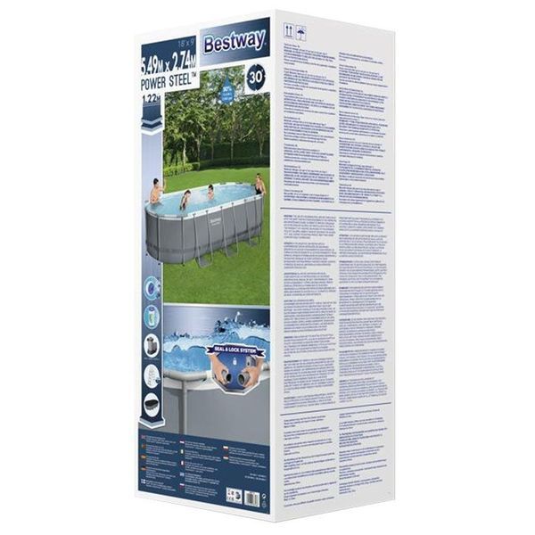 Каркасный бассейн Bestway 56710 (549 х 274 х 122 , карт. фильтр, лестница, тент) 20854 фото