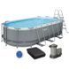 Каркасный бассейн Bestway 56710 (549 х 274 х 122 , карт. фильтр, лестница, тент) 20854 фото 1