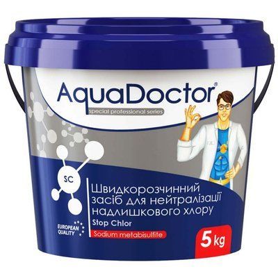 Средство для нейтрализации избыточного хлора AquaDoctor SC Stop Chlor 5 кг 19839 фото