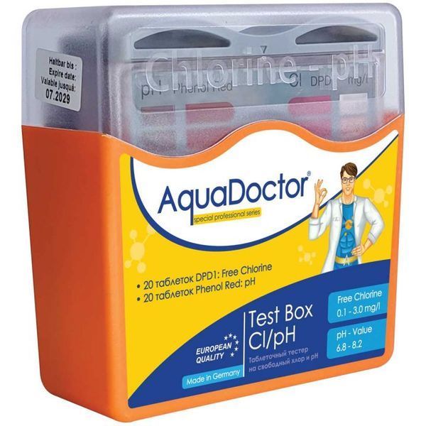 Тестер в таблетках AquaDoctor Cl та pH 23544 фото