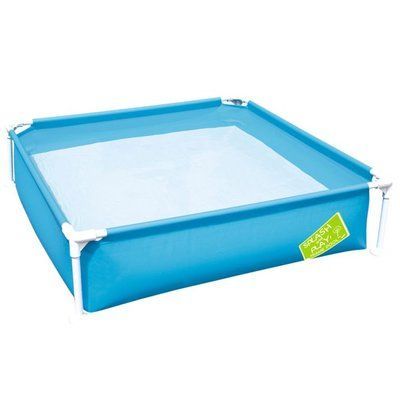Дитячий каркасний басейн Bestway 56217 (122х122х30, 5) Blue 17435 фото
