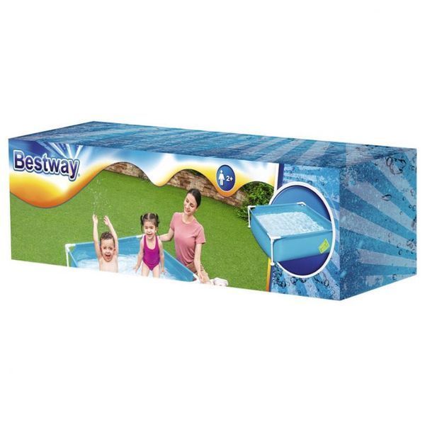 Детский каркасный бассейн Bestway 56217 (122х122х30,5) Blue 17435 фото
